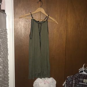 Olive green halter top from H&M